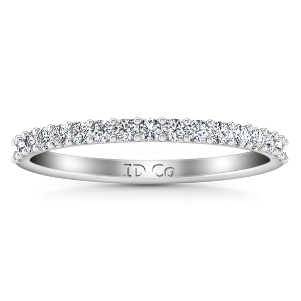 Diamond Wedding Band Fantasia 0.17 Cts 14K White Gold