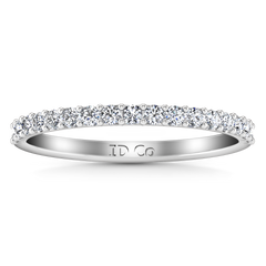 Diamond Wedding Band Fantasia 0.17 Cts 14K White Gold