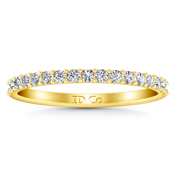 Diamond Wedding Band Fantasia 0.17 Cts 14K Yellow Gold