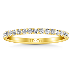 Diamond Wedding Band Fantasia 0.17 Cts 14K Yellow Gold