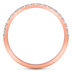 Diamond Wedding Band Fantasia 0.17 Cts 14K Rose Gold
