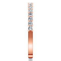 Diamond Wedding Band Fantasia 0.17 Cts 14K Rose Gold