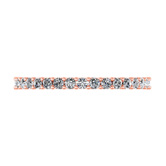 Diamond Wedding Band Fantasia 0.17 Cts 14K Rose Gold