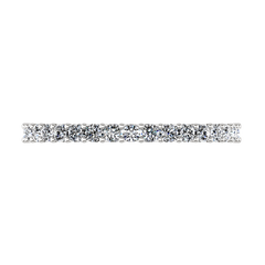 Diamond Wedding Band Fantasia 0.17 Cts 14K White Gold