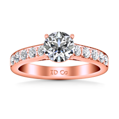 Pave Engagement Ring Allure 14K Rose Gold