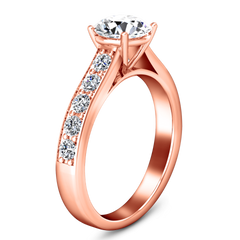 Pave Engagement Ring Allure 14K Rose Gold