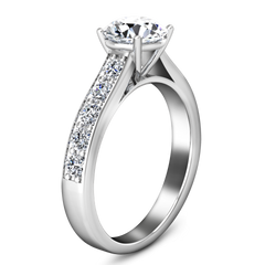 Pave Engagement Ring Allure 14K White Gold