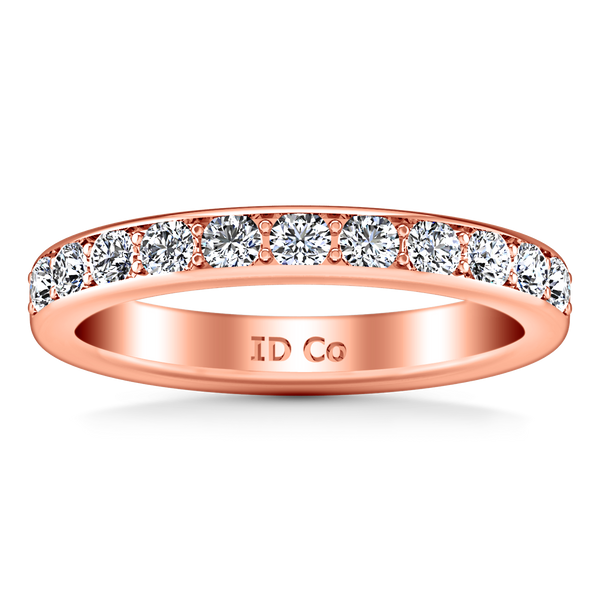 Diamond Wedding Band Allure 0.21 Cts 14K Rose Gold