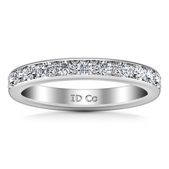 Diamond Wedding Band Allure 0.21 Cts 14K White Gold