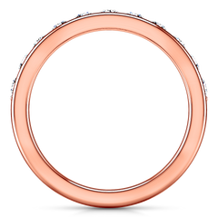 Diamond Wedding Band Allure 0.21 Cts 14K Rose Gold