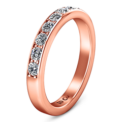 Diamond Wedding Band Allure 0.21 Cts 14K Rose Gold