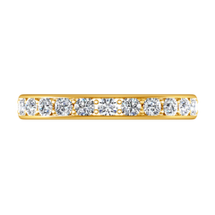 Diamond Wedding Band Allure 0.21 Cts 14K Yellow Gold