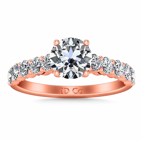 Pave Engagement Ring Grande 14K Rose Gold