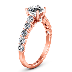 Pave Engagement Ring Grande 14K Rose Gold