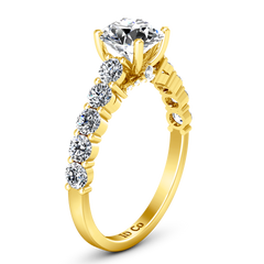 Pave Engagement Ring Grande 14K Yellow Gold