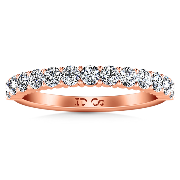 Diamond Wedding Band Grande 0.66 Cts 14K Rose Gold