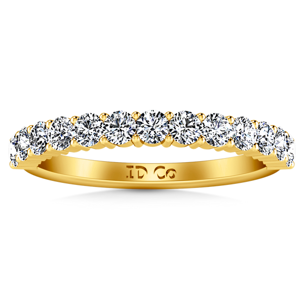 Diamond Wedding Band Grande 0.66 Cts 14K Yellow Gold