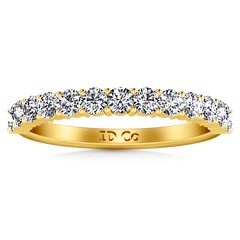 Diamond Wedding Band Grande 0.66 Cts 14K Yellow Gold