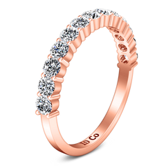 Diamond Wedding Band Grande 0.66 Cts 14K Rose Gold