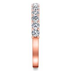 Diamond Wedding Band Grande 0.66 Cts 14K Rose Gold