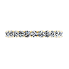 Diamond Wedding Band Grande 0.66 Cts 14K Yellow Gold