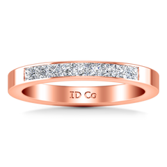 Diamond Wedding Band Rebecca 0.26 Cts 14K Rose Gold