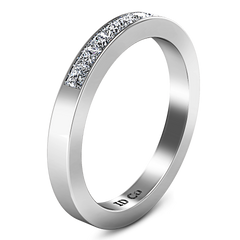 Diamond Wedding Band Rebecca 0.26 Cts 14K White Gold