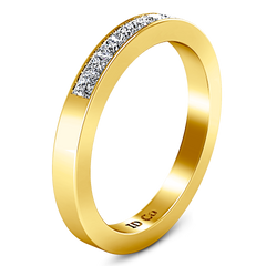 Diamond Wedding Band Rebecca 0.26 Cts 14K Yellow Gold