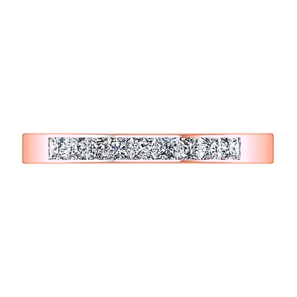 Diamond Wedding Band Rebecca 0.26 Cts 14K Rose Gold
