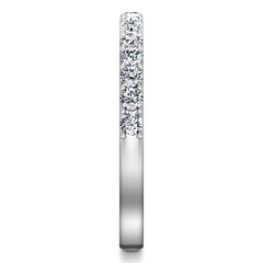 Diamond Wedding Band Etoile 0.17 Cts 14K White Gold
