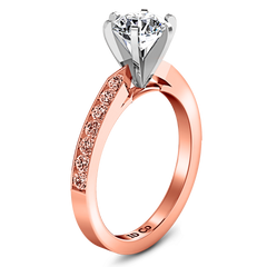 Pave Engagement Ring Bianca 14K Rose Gold