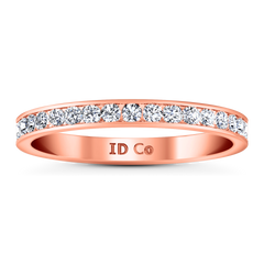 Diamond Wedding Band Bianca 0.26 Cts 14K Rose Gold