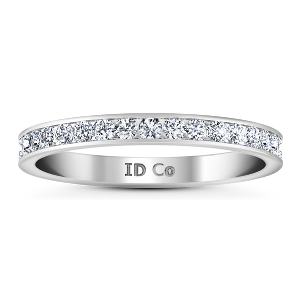 Diamond Wedding Band Bianca 0.26 Cts 14K White Gold