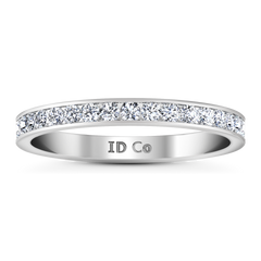 Diamond Wedding Band Bianca 0.26 Cts 14K White Gold