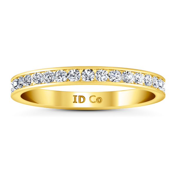 Diamond Wedding Band Bianca 0.26 Cts 14K Yellow Gold