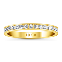Diamond Wedding Band Bianca 0.26 Cts 14K Yellow Gold