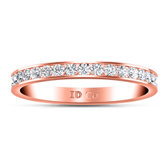 Diamond Wedding Band Yvonne 0.52 Cts 14K Rose Gold