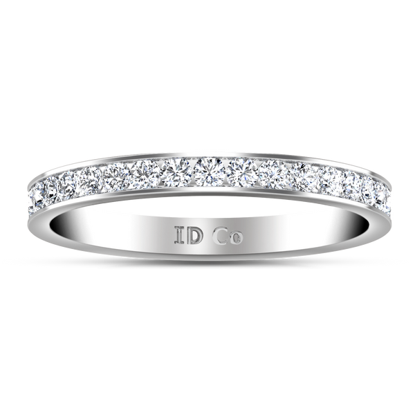 Diamond Wedding Band Yvonne 0.52 Cts 14K White Gold