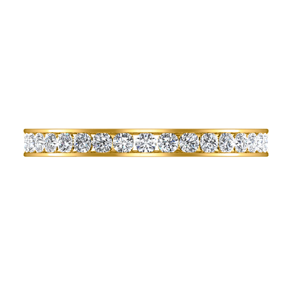 Diamond Wedding Band Yvonne 0.52 Cts 14K Yellow Gold