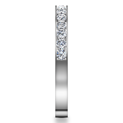 Diamond Wedding Band Arabesque 0.36 Cts 14K White Gold