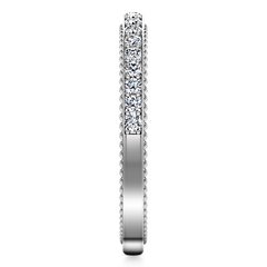 Diamond Wedding Band Embrace 0.39 Cts 14K White Gold