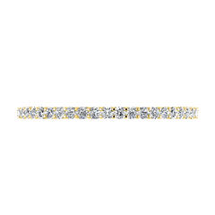 Diamond Wedding Band Tres Jolie 0.17 Cts 14K Yellow Gold
