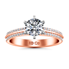 Pave Engagement Ring Amanda 14K Rose Gold