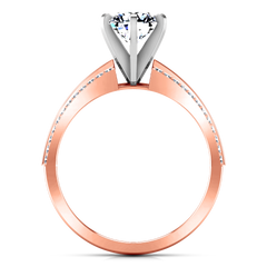 Pave Engagement Ring Amanda 14K Rose Gold