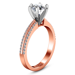 Pave Engagement Ring Amanda 14K Rose Gold