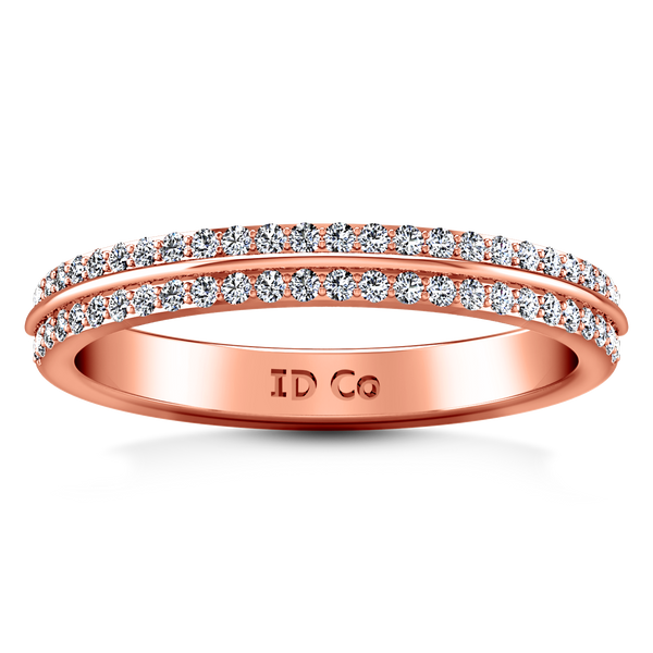 Diamond Wedding Band Amanda 0.63 Cts 14K Rose Gold