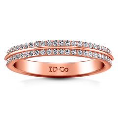 Diamond Wedding Band Amanda 0.63 Cts 14K Rose Gold