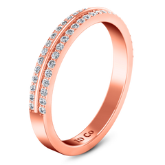 Diamond Wedding Band Amanda 0.63 Cts 14K Rose Gold