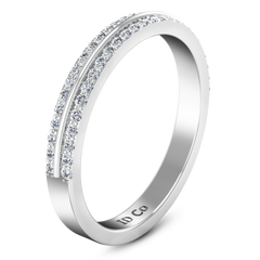 Diamond Wedding Band Amanda 0.63 Cts 14K White Gold