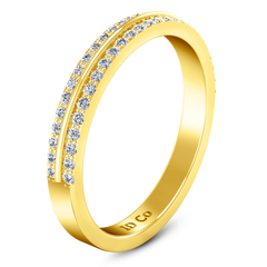 Diamond Wedding Band Amanda 0.63 Cts 14K Yellow Gold